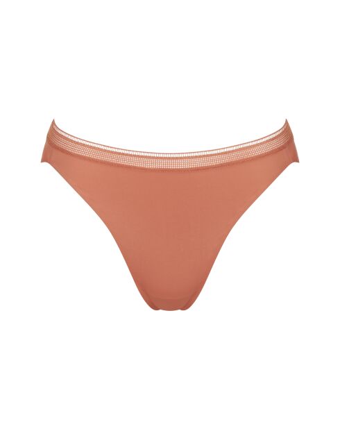 Adapt Twist Slipje met hoge pijpen en abrikoos amberkleurig