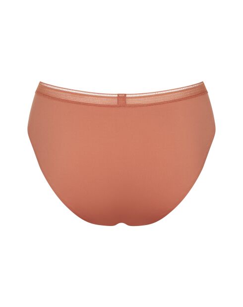 Adapt Twist Slipje met hoge pijpen en abrikoos amberkleurig