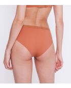 Adapt Twist Slipje met hoge pijpen en abrikoos amberkleurig
