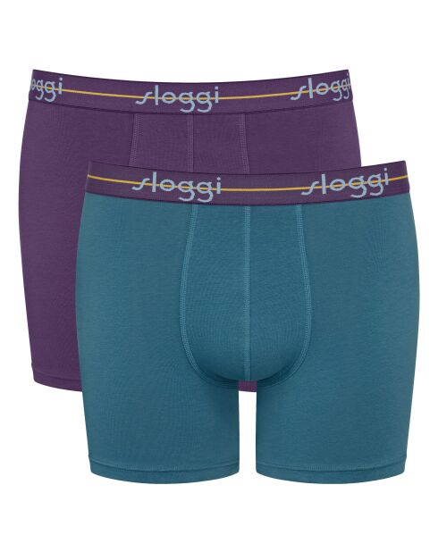 Set van 2 violet/blauwe Start boxershorts