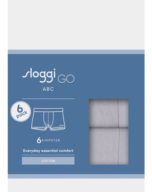 Lot de 6 boxers Go Abc 2.0 platine