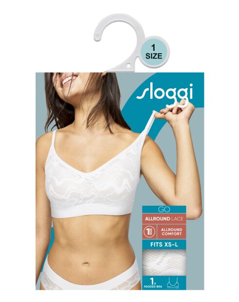 Go Allround Lace H P witte bh zonder beugel