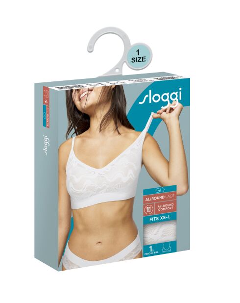 Go Allround Lace H P witte bh zonder beugel