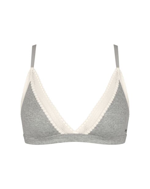 Reggiseno Go Ribbed grigio melange