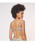 Reggiseno Go Ribbed grigio melange