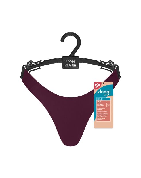 Zero Feel 2.0 Kleine bordeauxrode string