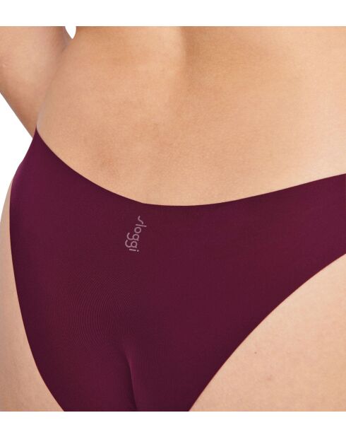Zero Feel 2.0 Kleine bordeauxrode string