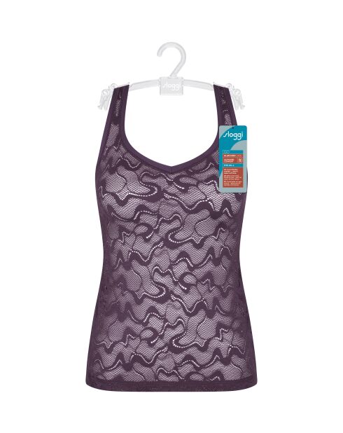 Go Allround Lace 01 Tanktop, pflaumenfarben