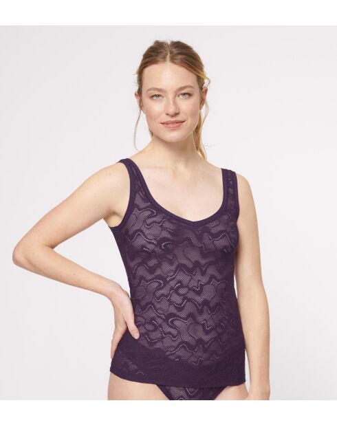 Go Allround Lace 01 Tanktop, pflaumenfarben