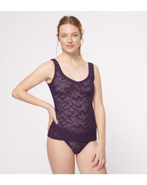 Go Allround Lace 01 Tanktop, pflaumenfarben