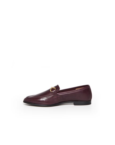 Mocassini Ellin 6 in pelle bordeaux