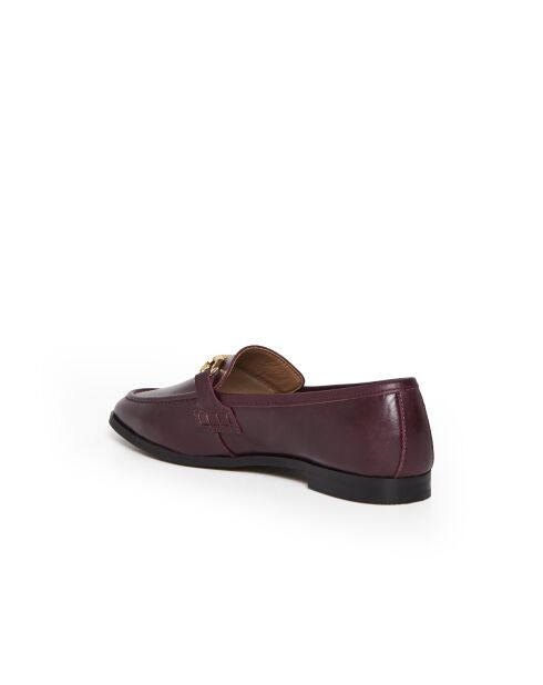 Mocassini Ellin 6 in pelle bordeaux