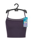 Crop-top Go Ribbed myrtille
