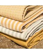 Set aus 3 senfgelben Hossegor-Baumwollfoutas - 100x200 cm