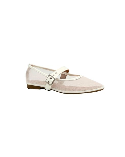 Weiße Solène-Ballerinas