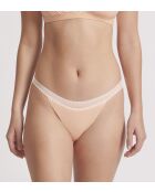 Set van 2 Go Ribbed tangas in poederoranje