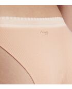 Set van 2 Go Ribbed tangas in poederoranje