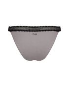 Set de 2 tangas Go Ribbed gris/negro