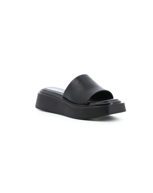 Mules Cherry 6 en cuir noires