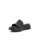 Mules Cherry 6 en cuir noires
