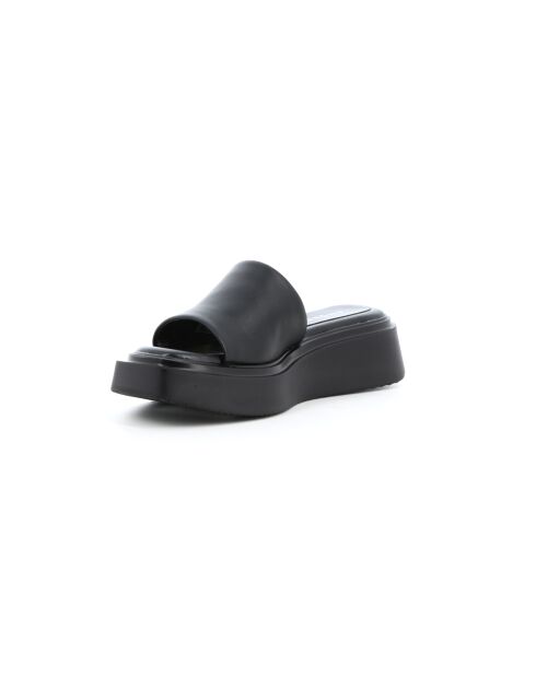 Mules Cherry 6 en cuir noires