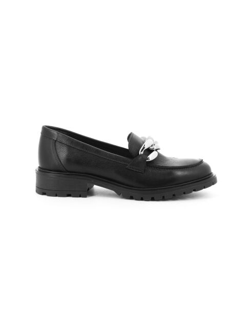 Mocassins Upi 3 en cuir noirs