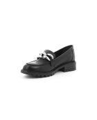 Mocassins Upi 3 en cuir noirs