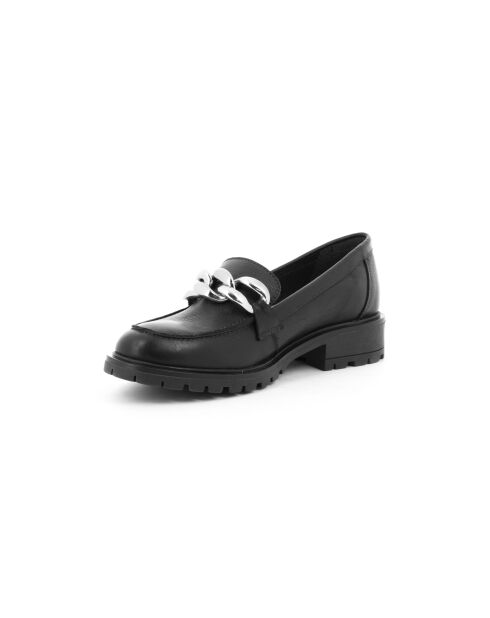 Mocassins Upi 3 en cuir noirs