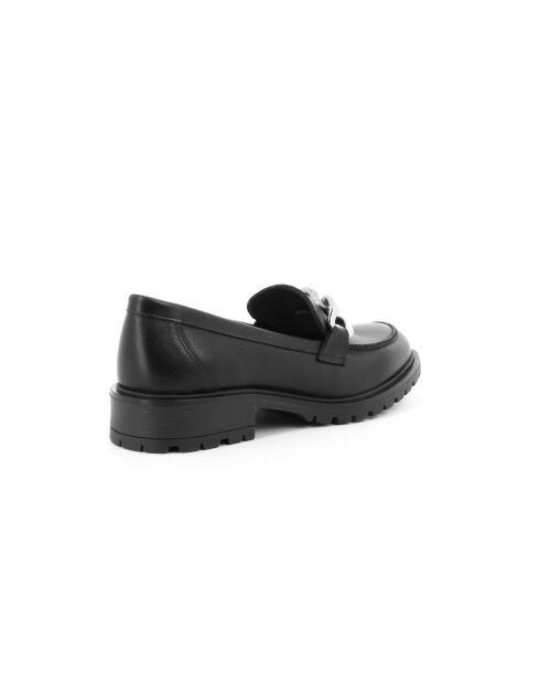 Mocassins Upi 3 en cuir noirs