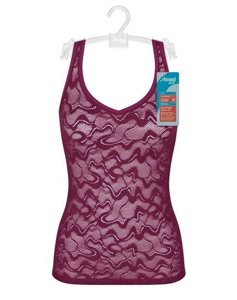 Go Allround Lace 01 bordeauxrode tanktop
