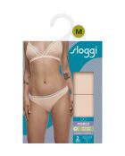 Confezione da 2 slip Go Ribbed H Brazil arancione cipria