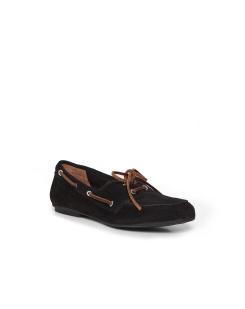 Mocassins Norine en cuir noirs