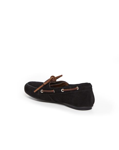 Mocassins Norine en cuir noirs