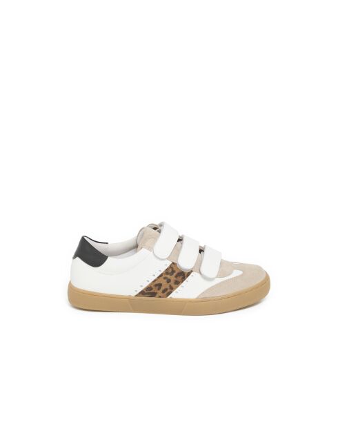 Low-Top-Sneaker Idalie aus Schweinsleder mit Leopardenmuster