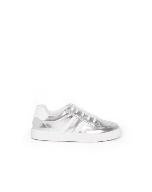 Silberne Low-Top-Sneakers von Meyer