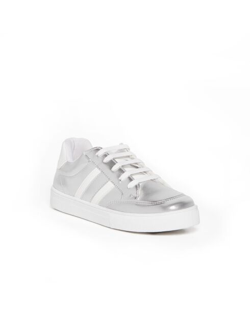 Silberne Low-Top-Sneakers von Meyer