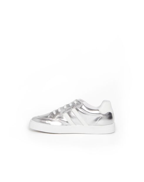 Silberne Low-Top-Sneakers von Meyer
