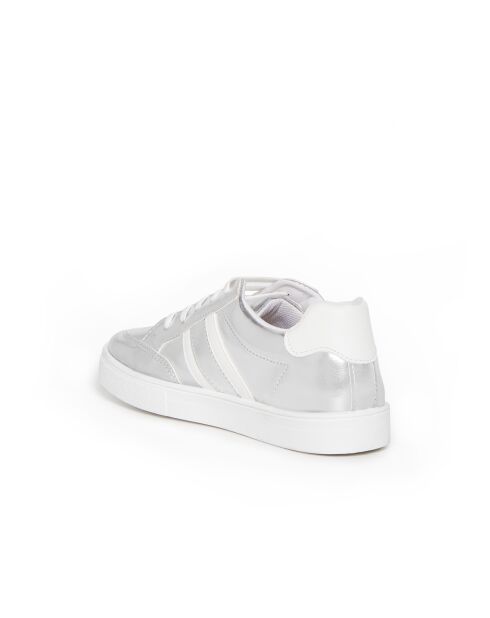 Silberne Low-Top-Sneakers von Meyer