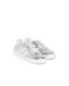 Silberne Low-Top-Sneakers von Meyer