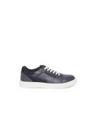Blaue High-Top-Sneakers aus Leder