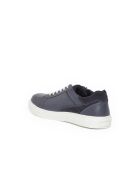 Blaue High-Top-Sneakers aus Leder