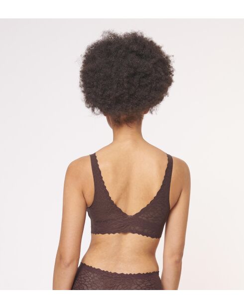 Reggiseno Zero Feel Lace 2.0 marrone ebano