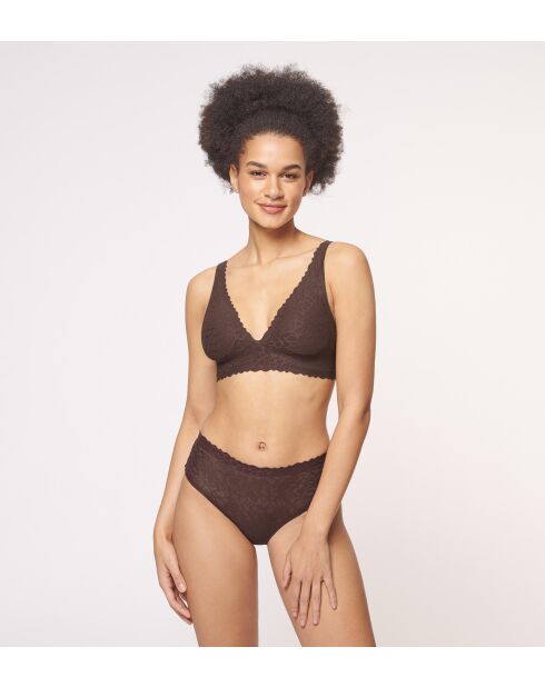 Reggiseno Zero Feel Lace 2.0 marrone ebano
