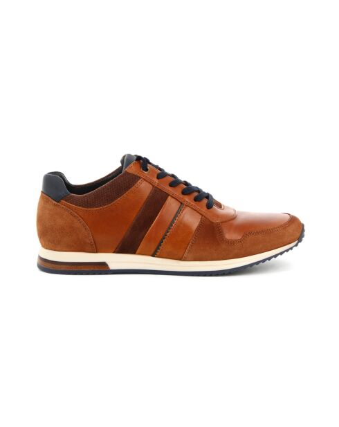 Zapatillas bajas de piel camel Frédéric 7