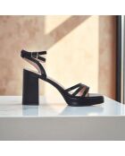 Schwarze Priscilla Sandalen - Absatz: 6 cm