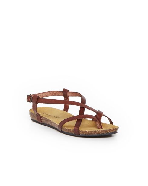Sandales Rattaouy en cuir beiges