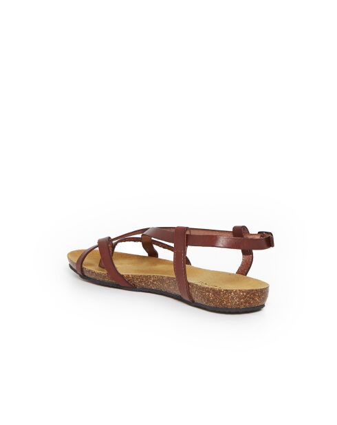 Sandales Rattaouy en cuir beiges