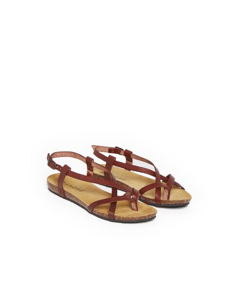 Sandales Rattaouy en cuir beiges