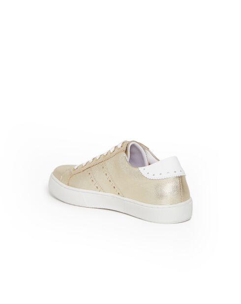 Sneakers basses Berkeley 6 en cuir dorées