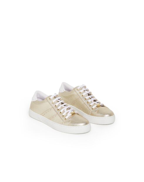 Sneakers basses Berkeley 6 en cuir dorées